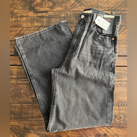 NWT Levi's Women's Ribcage Wide Leg Jeans - Black 29x32 - Picture 5 of 7